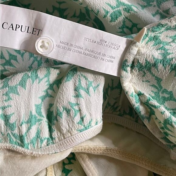Revolve Capulet Bodysuit Daria Green Apple Floral Size small - Picture 9 of 9